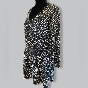 Lane Bryant Heart Patterned Blouse